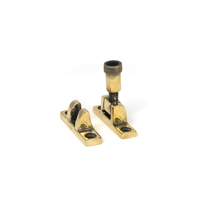 Brompton Brighton Fastener - Narrow (Square), Aged Brass