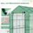 Walk-In Greenhouse With Mesh Door And Windows, 18 Shelf Hot House With Trellis, Plant Labels, UV Protective For Growing Flowers, Herbs, Vegetables, Saplings-110880332-110880335