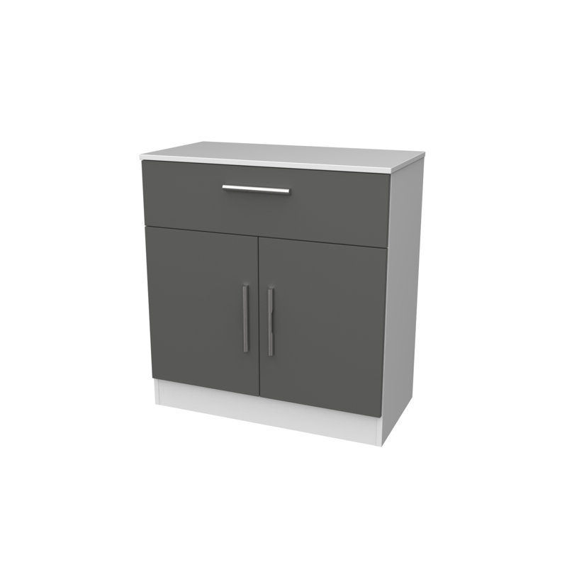 Fully Assembled Hein 1 - Drawer 2 - Door Cabinet Accent Chest