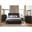 Lit double dans un style transitionnel - Finition bois gris anthracite-995656901-995656900