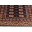 Tapis bleu foncé / bleu en laine noué à la main à motif géométrique Abram 4 pi 3 po x 5 pi 3 po Abram