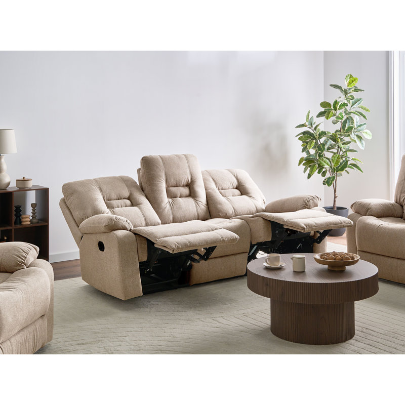 Tanel 3 Seater Fabric Sofa