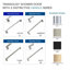 Porte de douche coulissante semi-encadrée sans cadre de 56 à 60 po Transolor Eden, verre transparent de 3/8 po-69323017