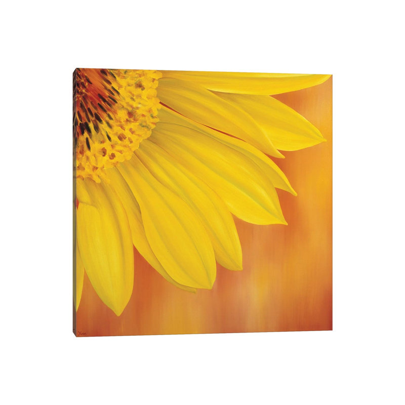 Sunflower II 1 Piece Wrapped Canvas Painting, 93.98 cm H x 93.98 cm W x 1.91 cm D