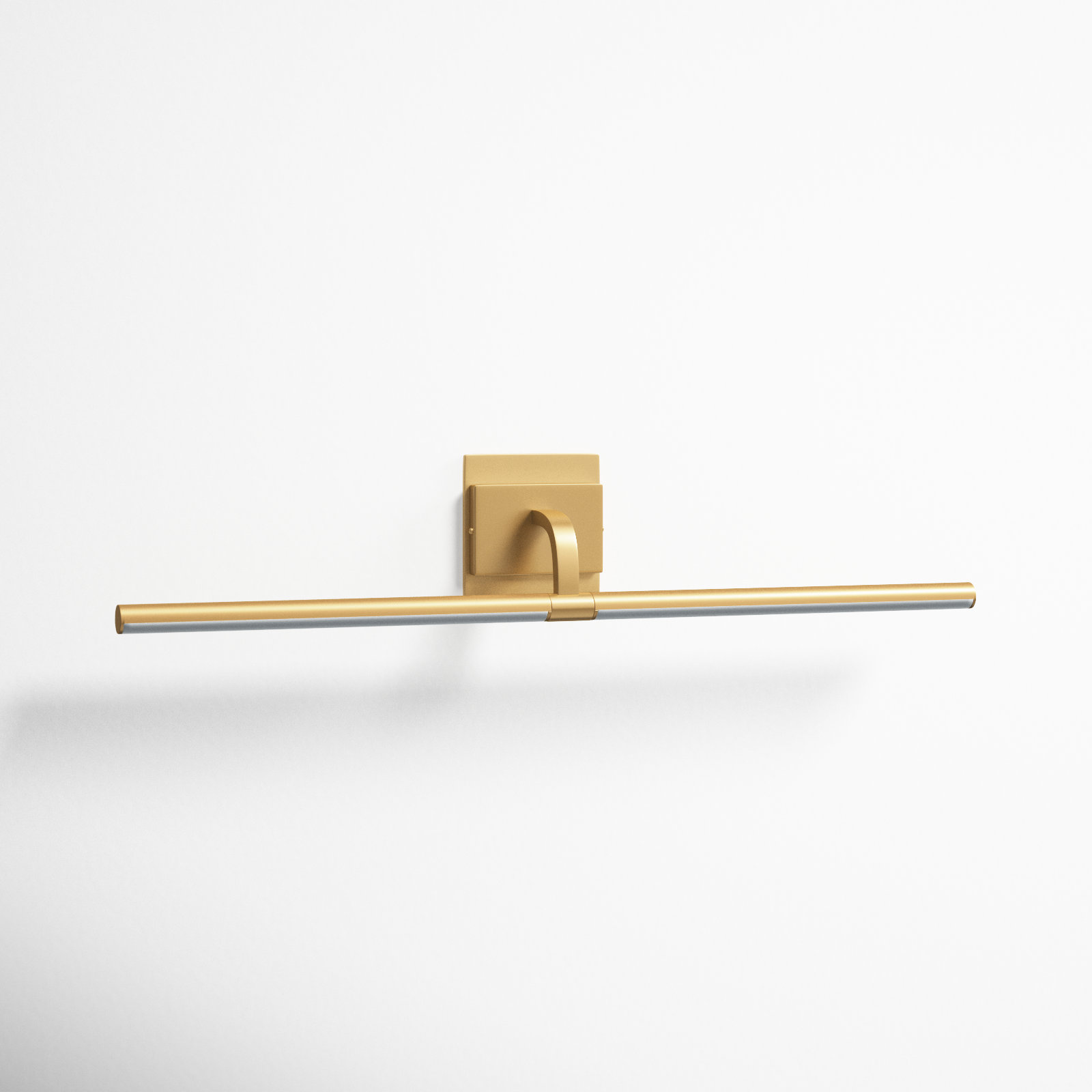 Mona Single Light Dimmable LED Armed Sconce, Gold