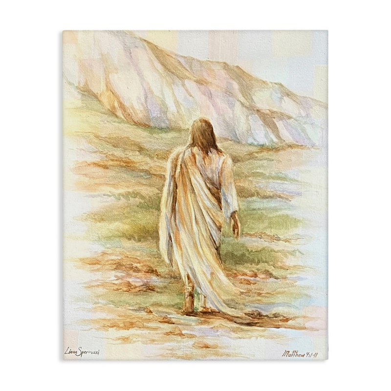 «Forty Days Jesus Walking», art mural par Linda Sperruche, H 24 po x l 30 po