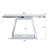 55.9" Modern Luxe Full-Body Mirror Entryway Table With Trapezoid Base – 360° Reflective Console Table, Sturdy Wooden Frame, Scratch-Resistant Design & Open Storage For Hallway, Living Room, Staircase