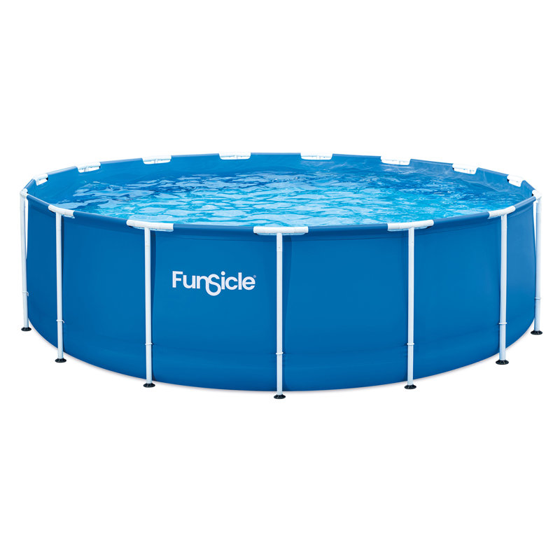Ensemble de piscine hors-terre à cadre rond 15 pi x 48 po Funsicle, 15 pi x 48 po, Pool Only
