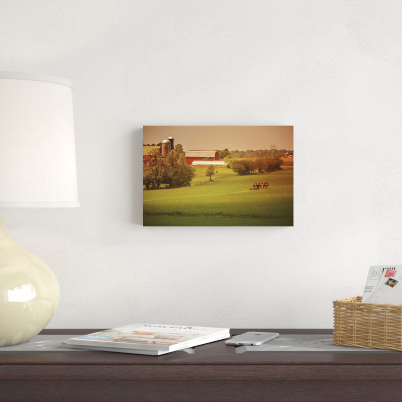 " Fall Farm " by Aledanda, 8" H x 12" W 