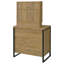 Ensemble coiffeuse avec miroir coulissant et tabouret Bettin