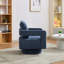 Fauteuil demi-tonneau pivotant rembourré Riqui-1866479120