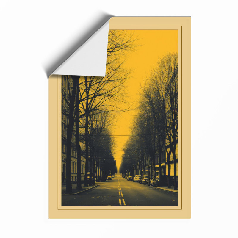 Urban Corridor At Dusk Minimalist - Print, Unframed, A1 - 84.1 x 59.4 cm