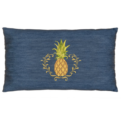  Welcome Denim Cotton Lumbar Pillow Cover