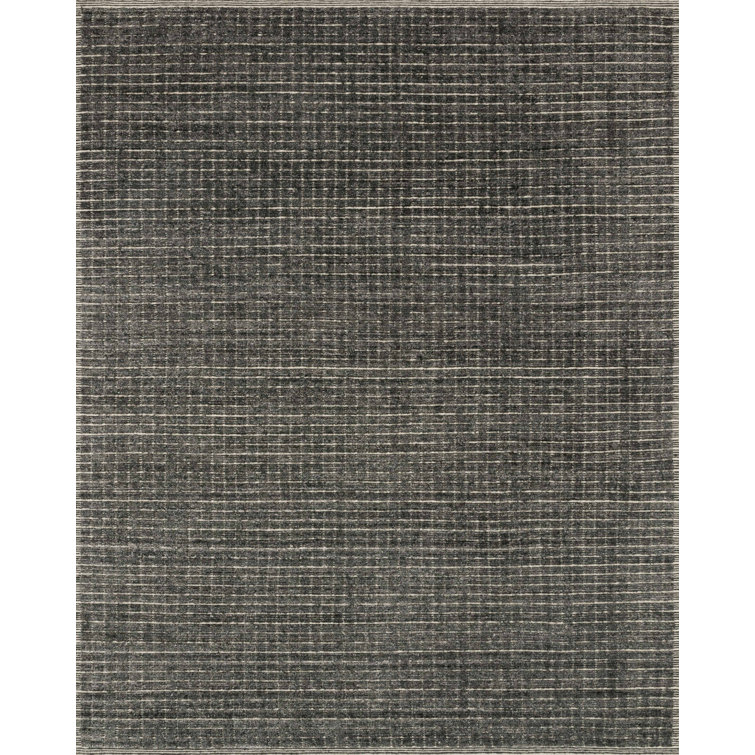 Tapis gris anthracite fait à la main Beverly