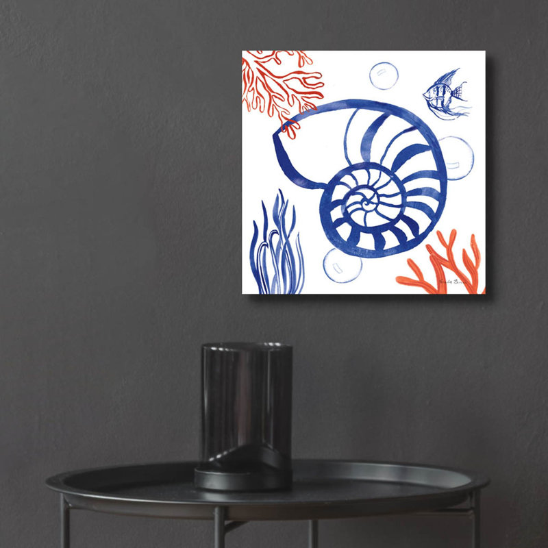  «Coastal Jewels 1» par Farida Zaman, art mural en verre acrylique, 12 po x 12 po