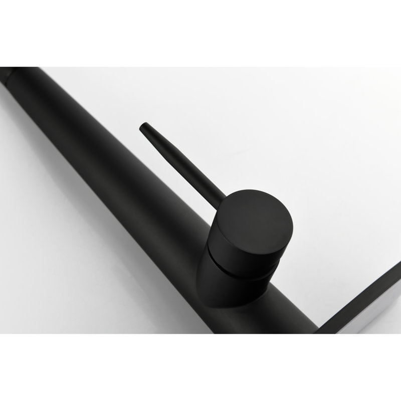Black Pull Down Kitchen Faucets, Matte Surface, Single Hole Deck Mount, Easy To Install And Control Water Flow Modern Faucet With , Stainless Steel, Handle, Simple Installation Guide