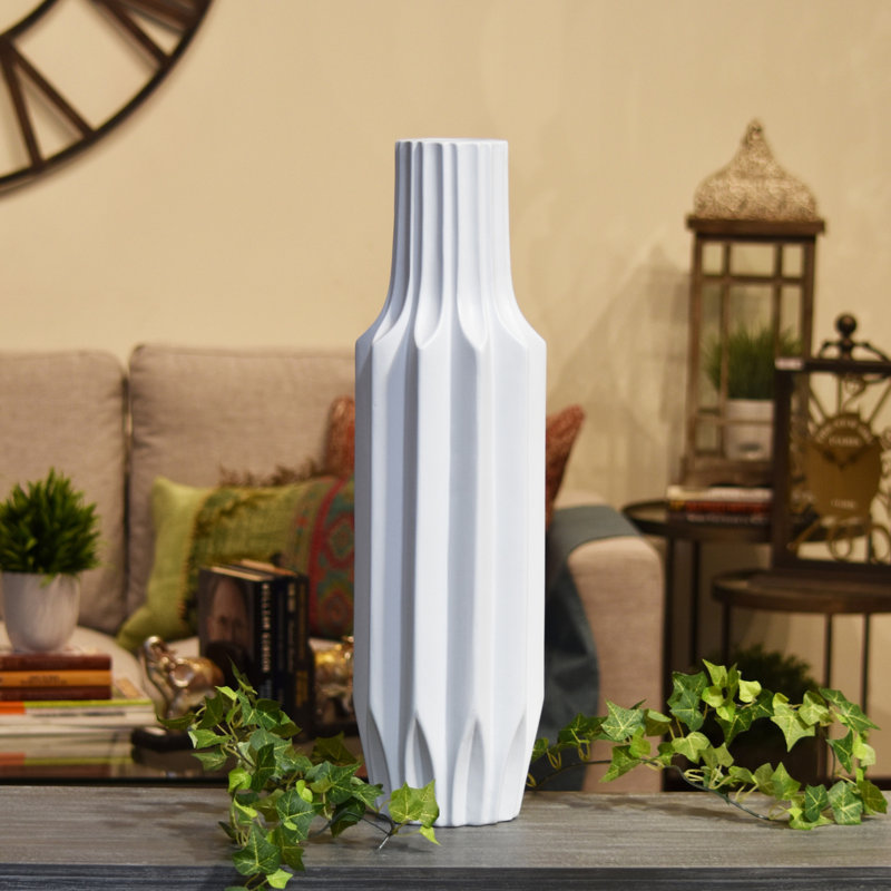 Guglielmo Floor Vase 1, White