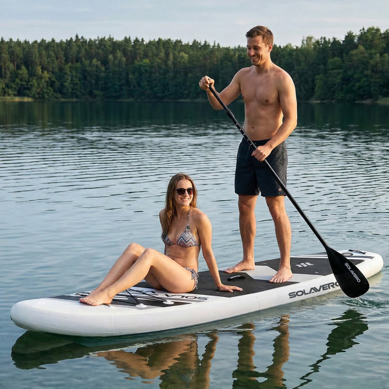 Polyvinyl Chloride (PVC) Surfboard / Paddleboard Pack, Black White