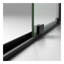 Porte de douche coulissante semi-sans cadre l 56 à 60 po x H 72 po, verre trempé transparent SCGG 5/16 po (8 mm), finition noir mat, largeur de coupe réglable 4 po