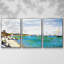 «Regatta At Saint Adresse» par Monet, reproduction sur toile 3 pièces-881560569-881560568