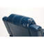 Fauteuil inclinable en cuir bleu marine Charlotte