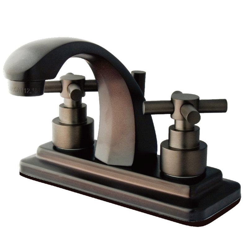 Tampa Centerset Bathroom Faucet with Drain Assembly, Oil Rubbed Bronze
