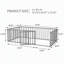 Lit Montessori en métal pour enfant (taille simple) avec barrière et porte, barrières de sécurité discrètes, sommier non nécessaire-930097657