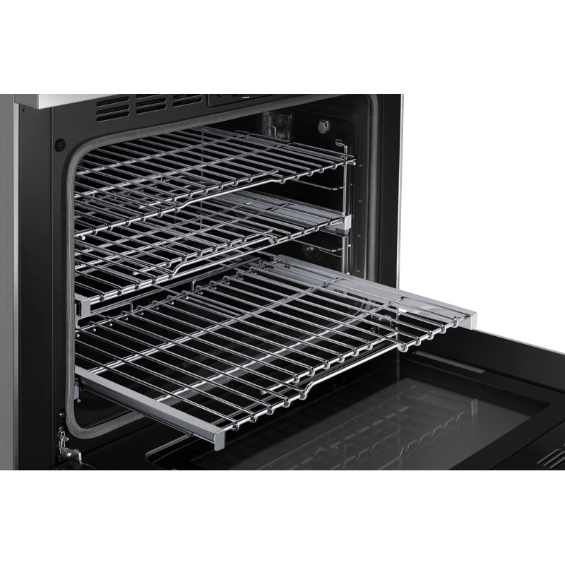 36" Pro-Range 6 Burners, Transitional, Silver, NG/LP, Dual Fuel