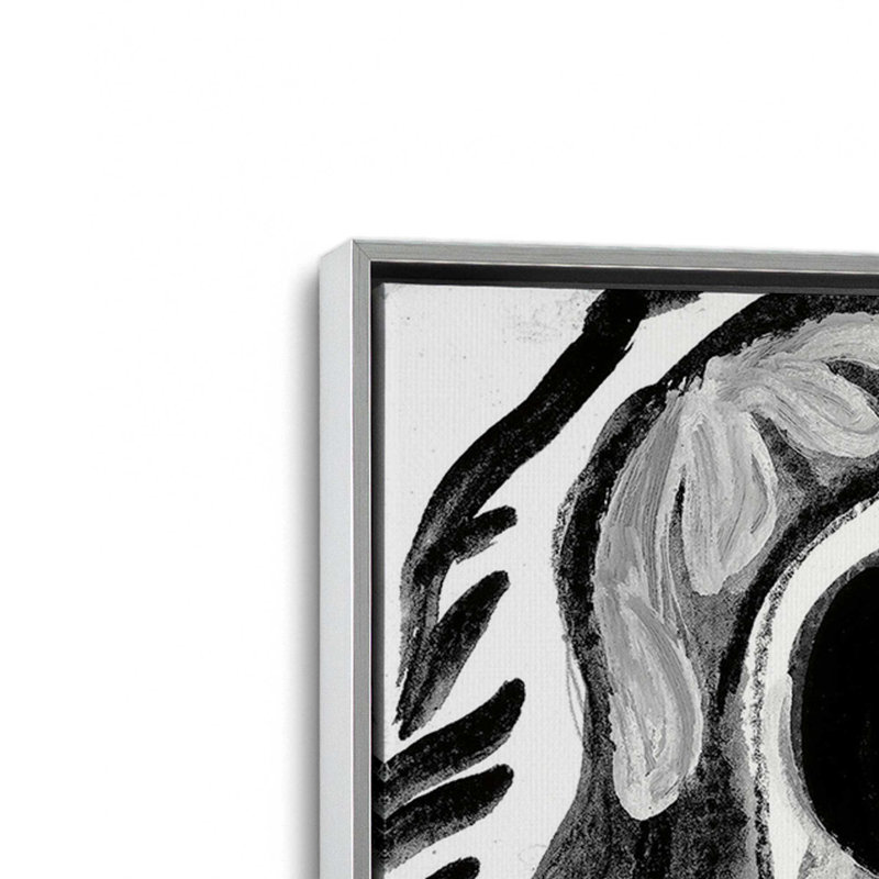«Inner Peace» par Jessica Mingo, reproduction d'art, 24 W x 36 H, Silver, Framed Canvas