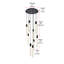 Luminaire suspendu rectangulaire à 9 lumières Aliha-306533357