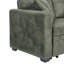Canapé-lit, canapé modulaire avec lit escamotable, méridienne réversible, canapé modulaire avec rangement, tissu respirant vert olive, solution pour petit espace, canapé-lit convertible, mobilier de salon, canapé en L