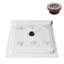 Base de douche en alcôve en acrylique blanc brillant 36 po x 36 po avec bonde centrale, bonde incluse-114639110