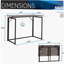 Table pliante peu encombrante, gris