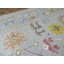 Tapis unique beige, gris et jaune de 12 pi 3 po x 14 pi 9 po
