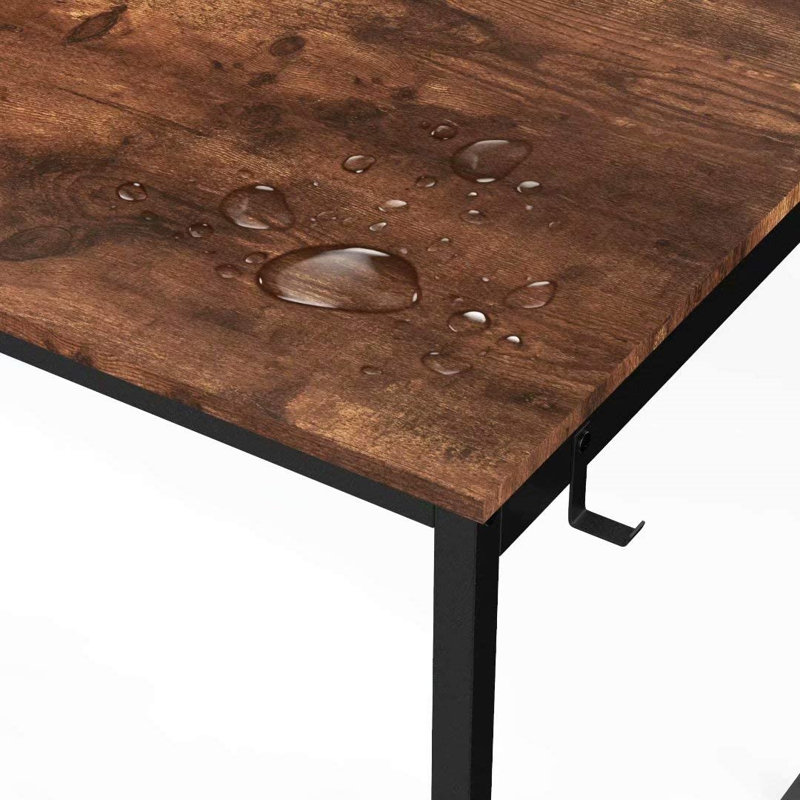 Home Office Desk, Black, Black