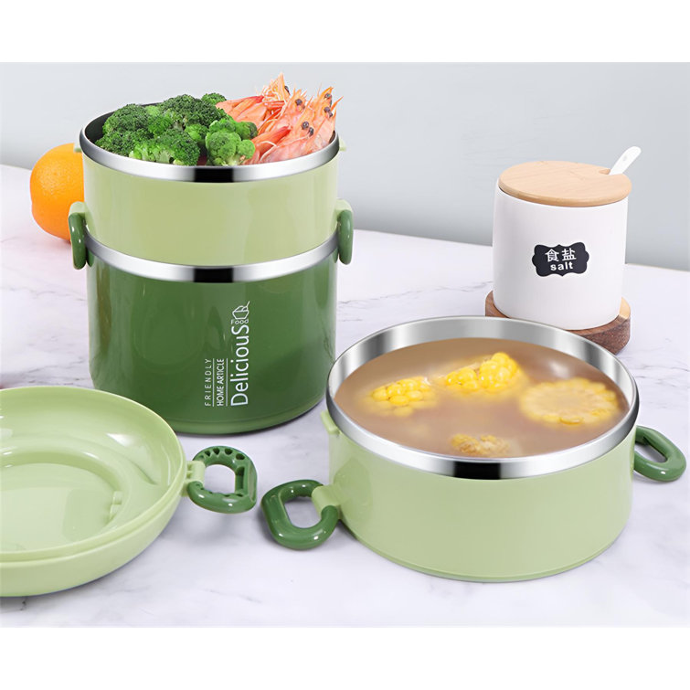 Round Insulated Lunch Box Food Container