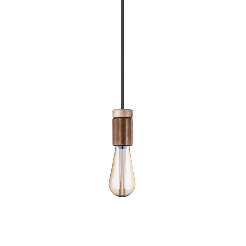 Holder 1 - Light Bulb Pendant, Flat Bronze