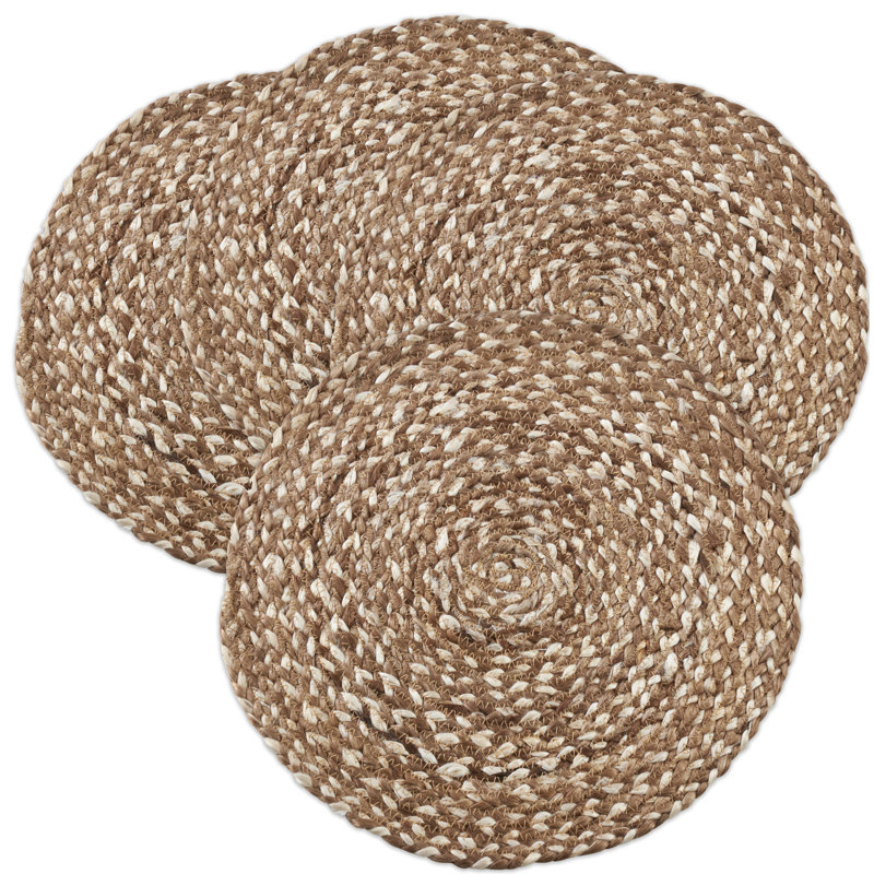 Napperon en jute tissé 16 po Valia, Café