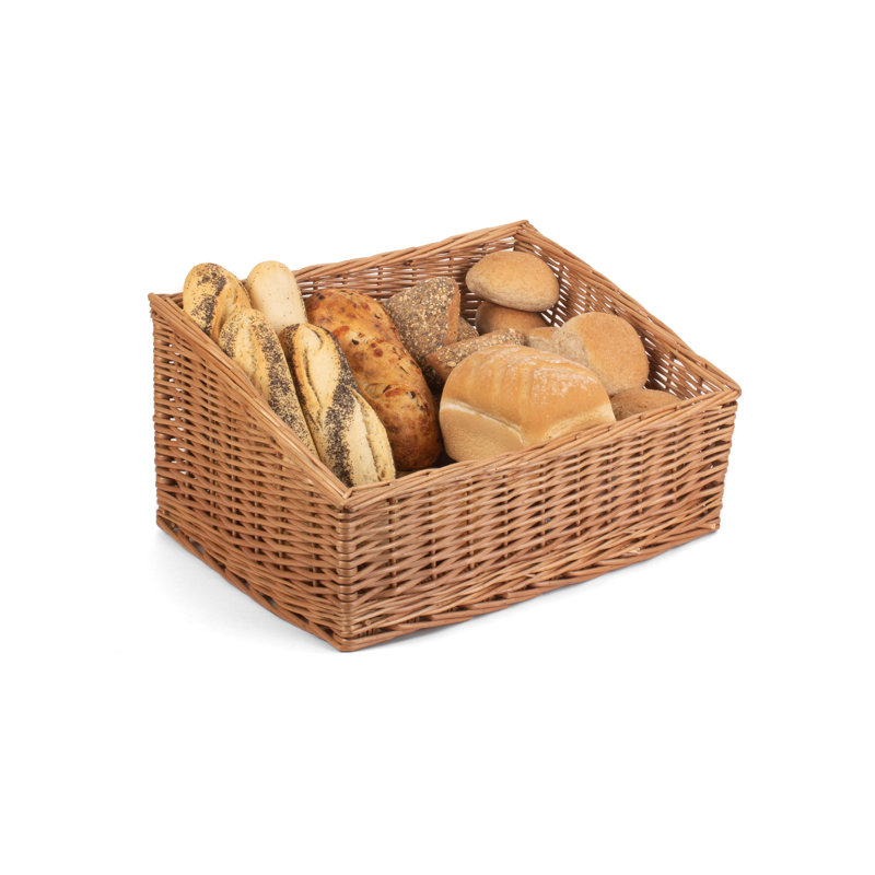 Wicker Sloped-Sided Display Basket, 25cm H x 50cm W x 38.5cm D