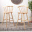 Ensemble de 2 tabourets en bois massif Sheffield-1600573621-1600573618