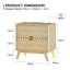 2-Drawer Bedside Table With Built-In Outlets And Human Sensor Light-882099146