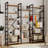 Etagere Bookcase 6 Tiers Triple Wide Industrial Bookshelf Open Display Shelves with Metal Frame for Living Room Home Office-1687657363-1687657362