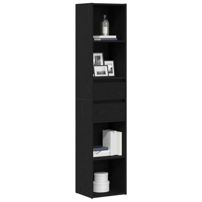 Book Cabinet Bedroom Bookcase Book Rack Standing Shelf Engineered Wood