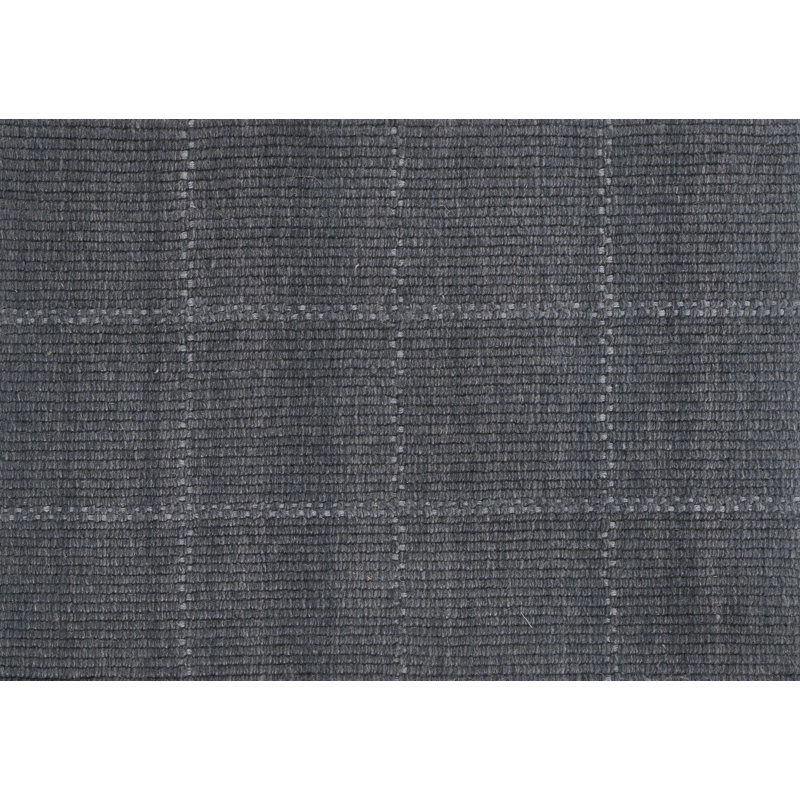Tapis Lauren tissé à la main, motif géométrique en laine et polyester denim, 3 m x 4,5 m, 10 pi x 15 pi