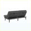 Futon lit convertible en polyester avec dossier et siège capitonnés, facile à assembler pour le salon-129234426