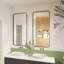 Élégant miroir encadré en aluminium avec coin arrondi pour une décoration intérieure élégante-512941706-513665177-513305233