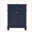 Armoire de salle de bain 24 po avec portes à fermeture douce et tablette réglable, meuble-lavabo avec lavabo en céramique-2094302417