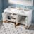 Whitney 60'' Double Bathroom Vanity with Carrara Marble Top-88135096-88135098