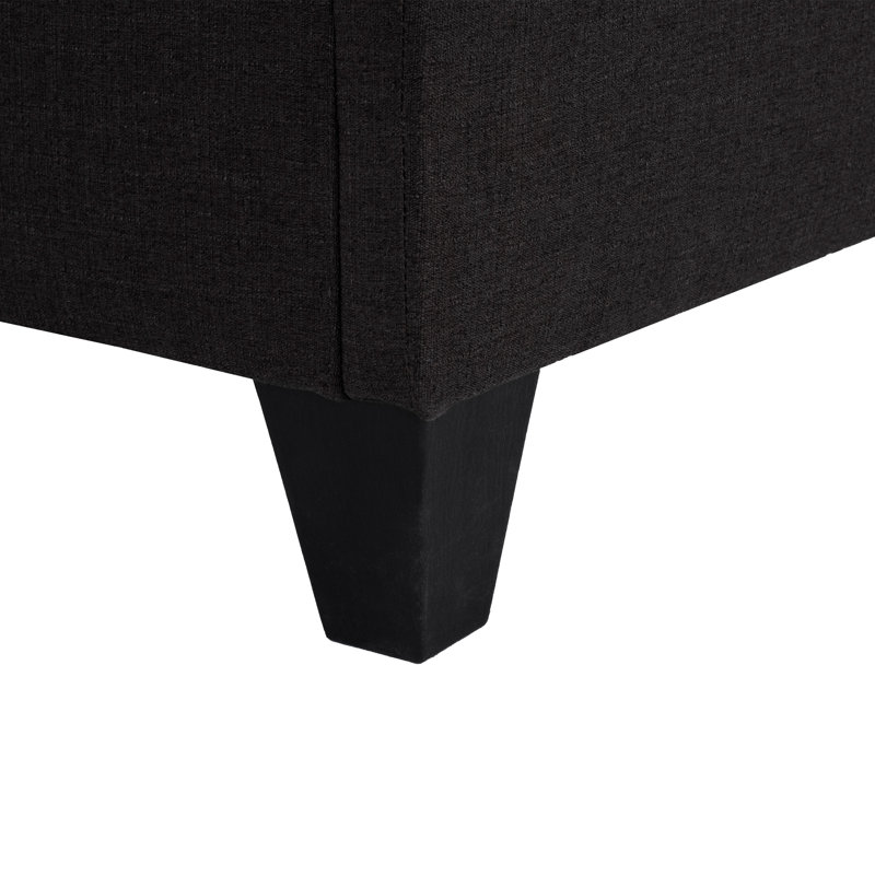 Structure de lit moderne tapissier, Full
