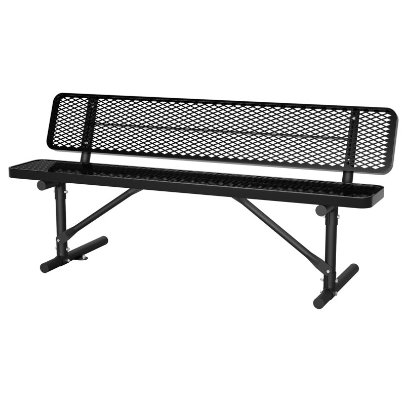  Banc de pique-nique en métal 72,2 po x 23,9 po x 30,9 po, Blue